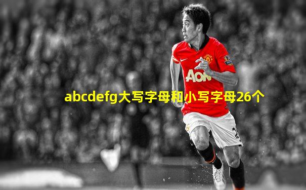 abcdefg大写字母和小写字母26个
